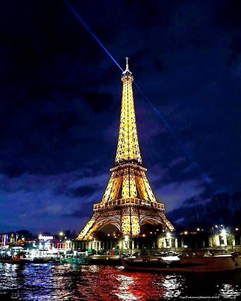 Eiffel Tower @ Night. 12×18 Photo Art. Limited Edition! Signed! (C) 2015