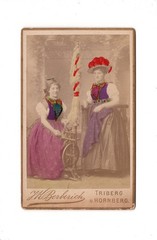 CDV Photo Lady Portrait / Fine Ladies in Costume – Triberg & Hornberg 1880s