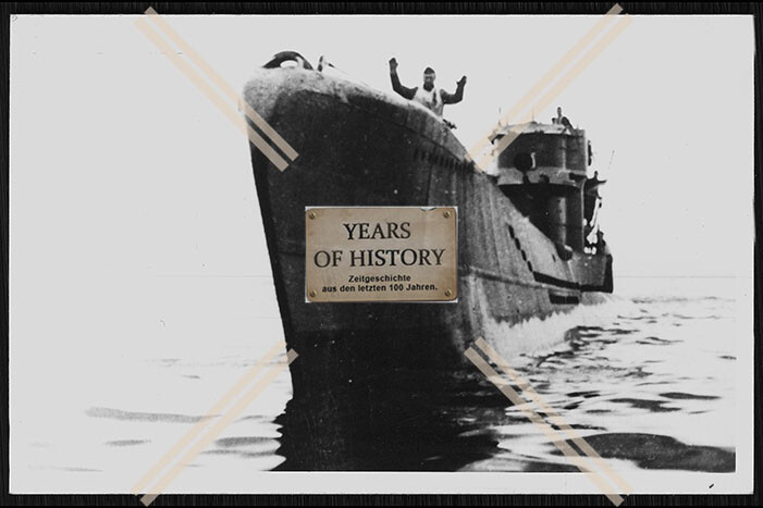 Photo submarine U-boat U 1015 under Hans-Heinz Boos collided 1944 in the O
