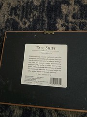 Vintage Framed Photo “Tall Ships” Signed By Tulla Booth 9″X7″