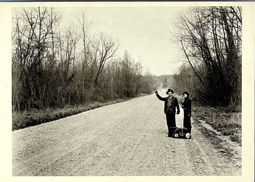 Walker Evans Art Photo Print Card – Hitchhikers Vicksburg Miss 1936 4.25”x6”