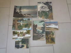Vintage Hand Colorized PHOTO Tinted COLOR Landscapes Lot of 8
