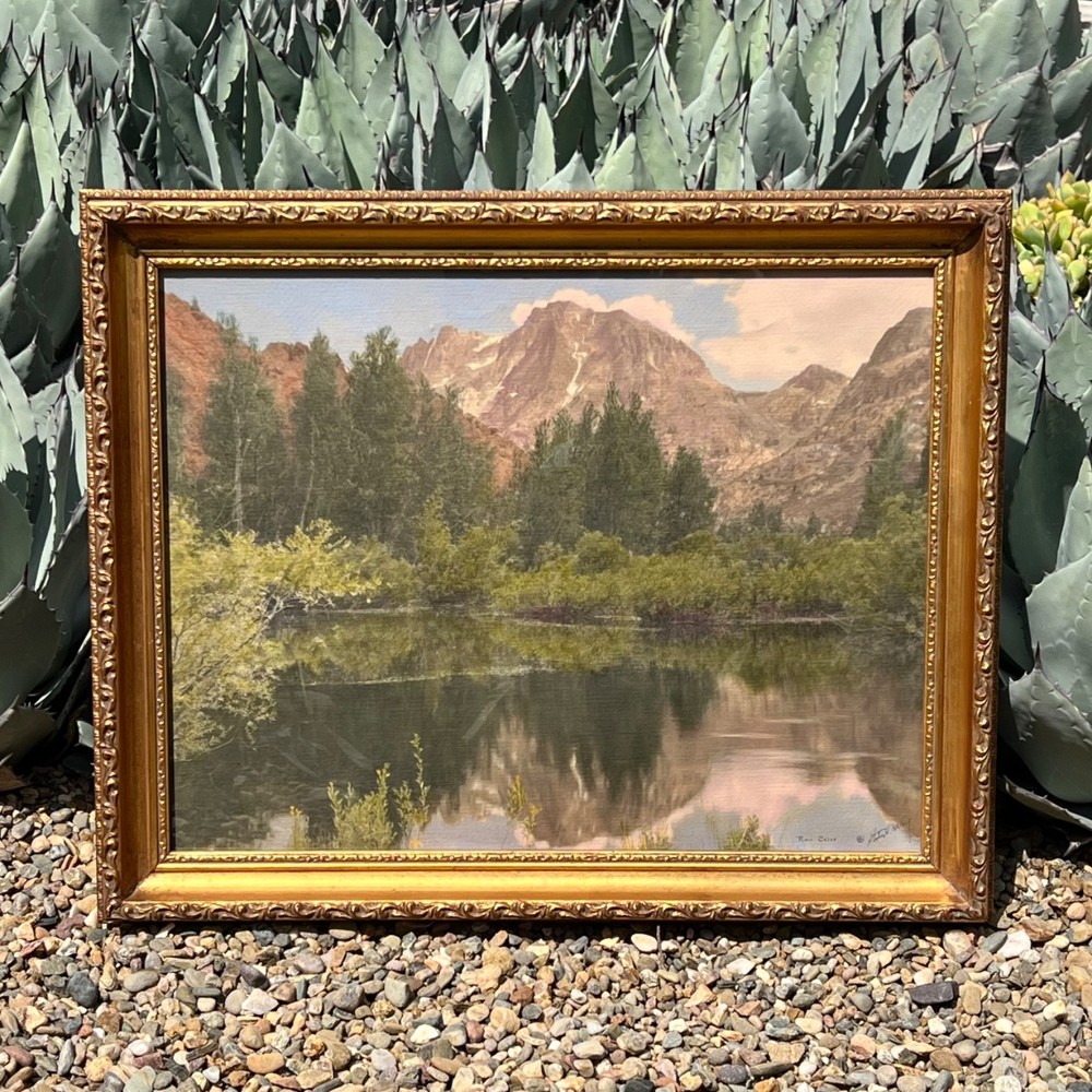 STEPHEN H. WILLARD HAND COLORED TINTED PHOTO PHOTOGRAPH CALIFORNIA CARSON PEAK