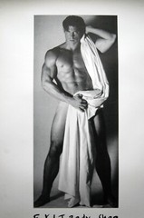 HANDSOME, CLASSIC, STATUESQUE MALE MODEL PHOTO – ’90s SWISS POSTER, GAY INTEREST