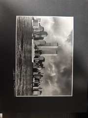 “Vintage James Caprell Signed WTC Twin wers Black & White Matted Photo Print”