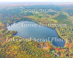 Crystal Lake, Vilas/Gogebic, Land O’/Watersmeet, MI Aerial Photo. Frame Optional