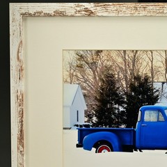 SCHELL Original Vintage Signed 1950s Chevy Pick Up Truck Landscape Photograph