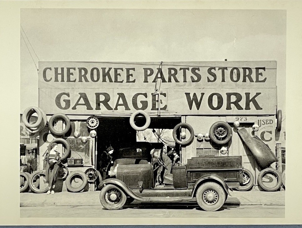 Walker Evans Art Photo Print Card – Auto Garage Atlanta Georgia 1936 4.25”x6”