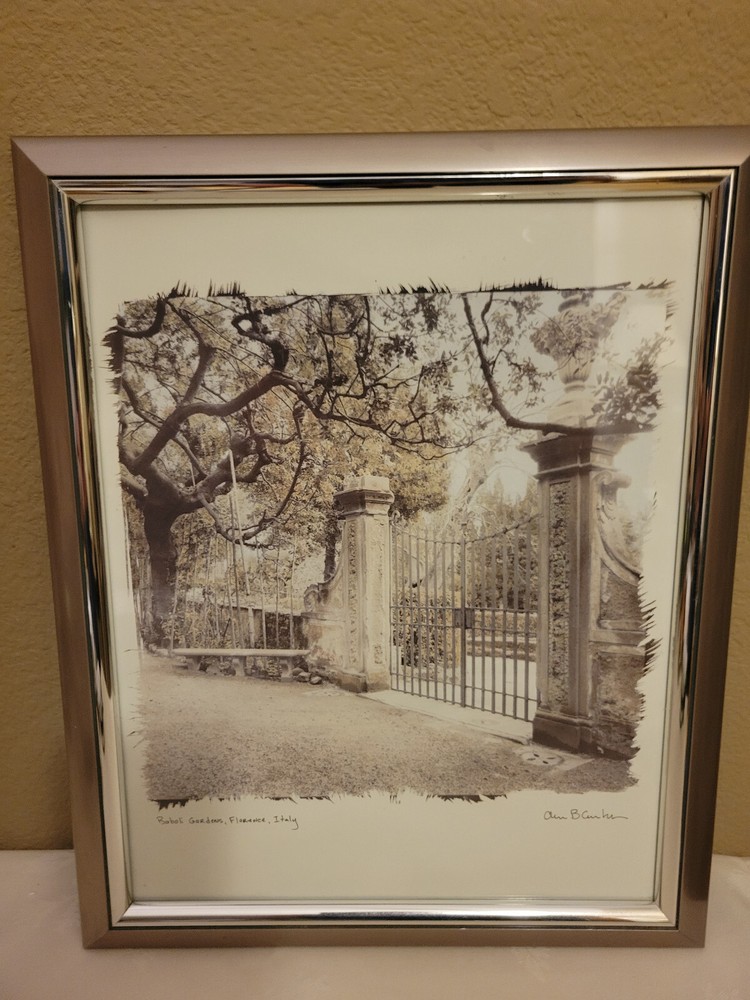 Alan Blaustein’s “Babolii Gardens” Artwork Gold tone 20’x20′ frame 