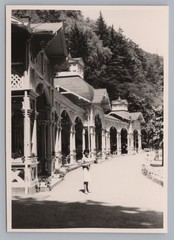 Bad Berneck in the Fichtelgebirge 1964 – Colonnades – Old Photo 1960s
