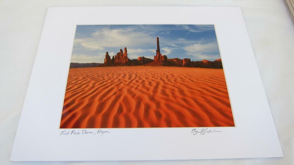 Red Rock Dunes Navajo Arizona – 8×10 Photograph signed Brian Blackwelder – #44