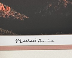 Michael Irvine Signed Art Photography: Afternoon Moon Sedona, AZ