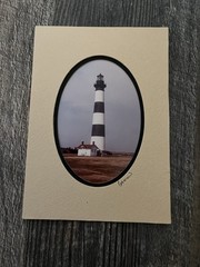 Set of 6 North Carolina Lighthouse Photos signed by Barry Gamow photographer Art