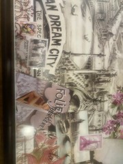 City Of Paris 38x27in Frame With Parisian Dream City And The Mona Lisa Big Frame