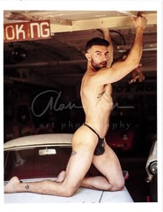 11 X 8.5 Alan Lyon Original Male Photo gay interest (1) Alex vintage garage