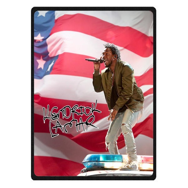 great kendrick lamar Soft Warm Single-Side Printing Flannel Fleece Blanket