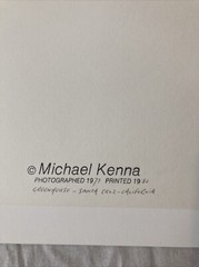 MICHAEL KENNA Signed GREENHOUSE Toned Gelatin Silver Print LIMITED EDITION 1979