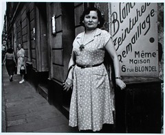 Lutz Dille Rue Blondel, Paris Pen Art Original Photograph Print 1951