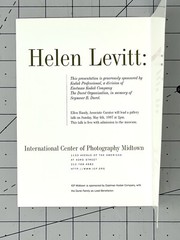 Helen Levitt (1913-2009) Art Announcement Card 1997 – Crosstown