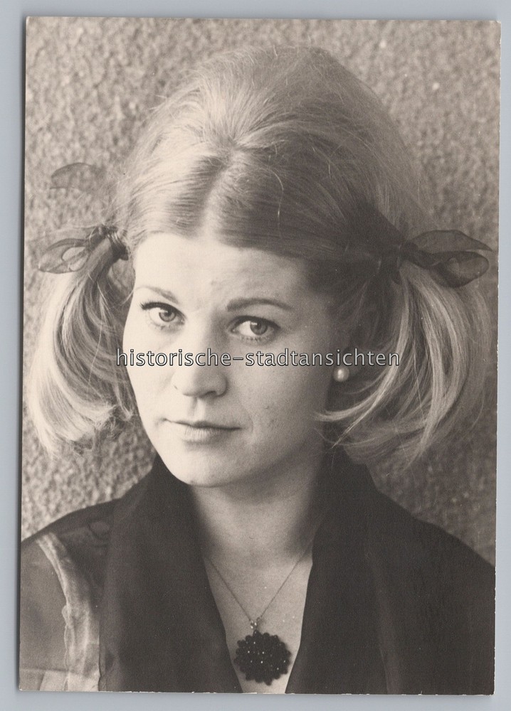 Woman with Pigtails – Portrait Fashion 60s 70s – Old Photo 1960s 1970s