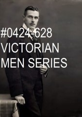 VINTAGE MALE PORTRAIT #0424-628 -victorian men series- free shipping in usa