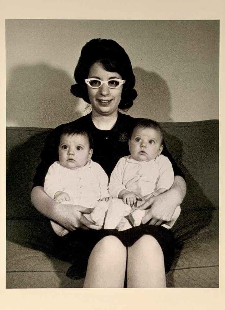 Mother With Twins Fotofolio Art Photo Print Card, 1960