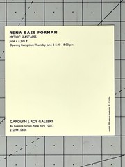 RENA BASS FORMAN – Mythic Seascapes – 1994 Art Announcement Card
