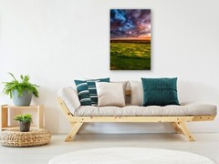 Storm photography print colorful sunset wall art photo Iowa landscape picture