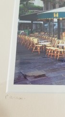 Locke Heemstra Photograph “Les Deux Magots” Paris Framed /Ready to Hang 18 x 14″