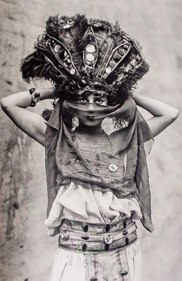 Fred Glasier Photo, “Circus Performer Zelda Boden with Veil” 1890-1925