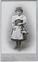 Flower Girl from Nuremberg, Original CD Photo around 1890