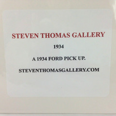 Black & White Photo Rusty 1934 Ford Pickup Truck Matted Signed Art Photography