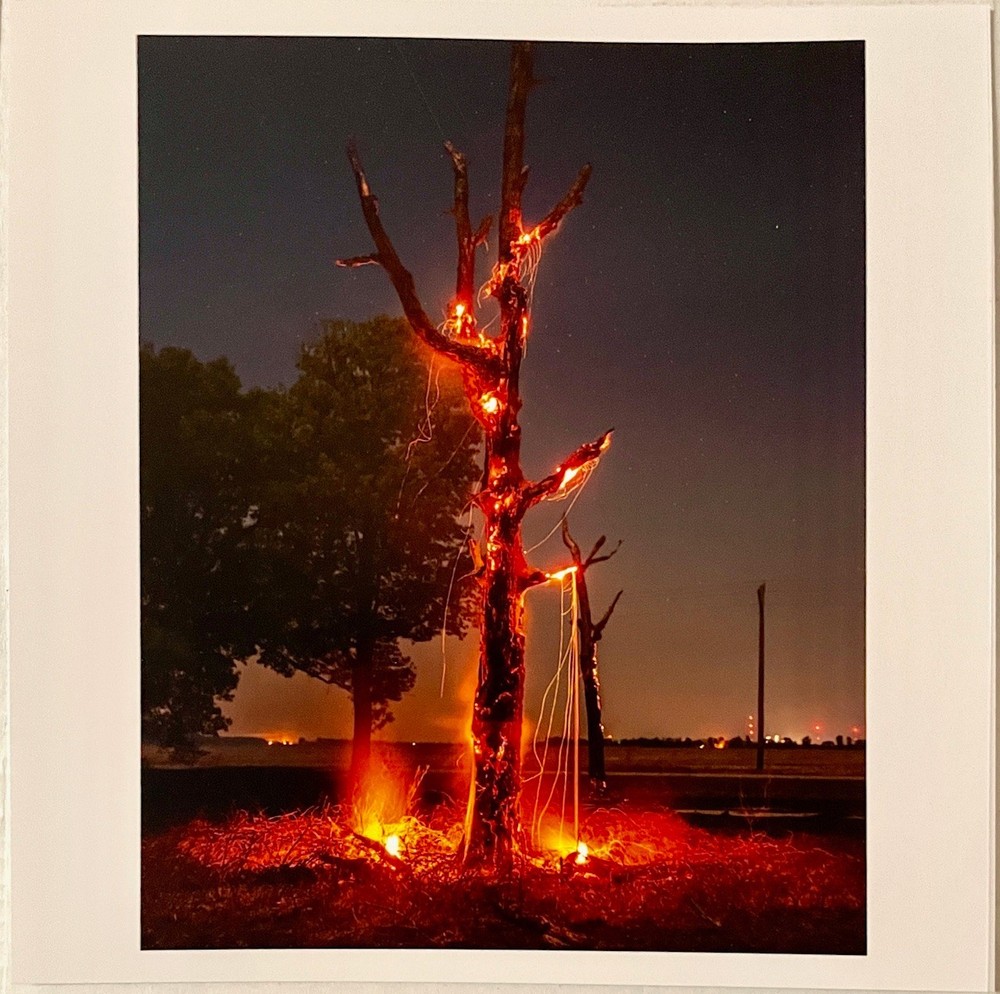 Jim Goldberg “Controlled burn, Wynne Arkansas USA 2021” Magnum photograph SIGNED