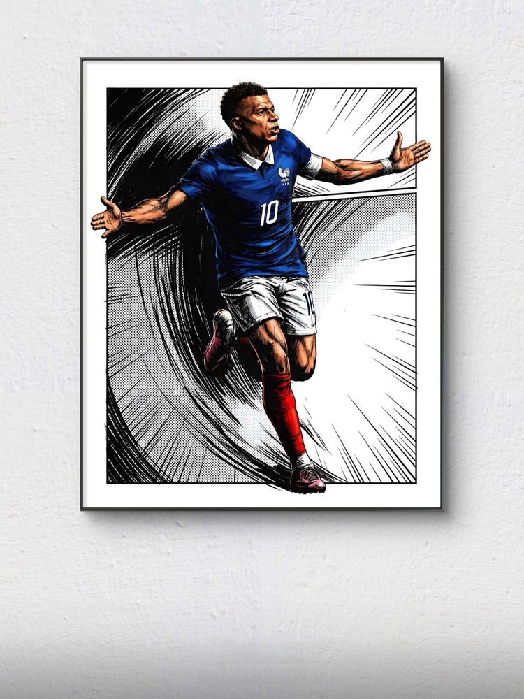 8X10 Glossy photographic Illustration art Soccer, Football Sport athlete print