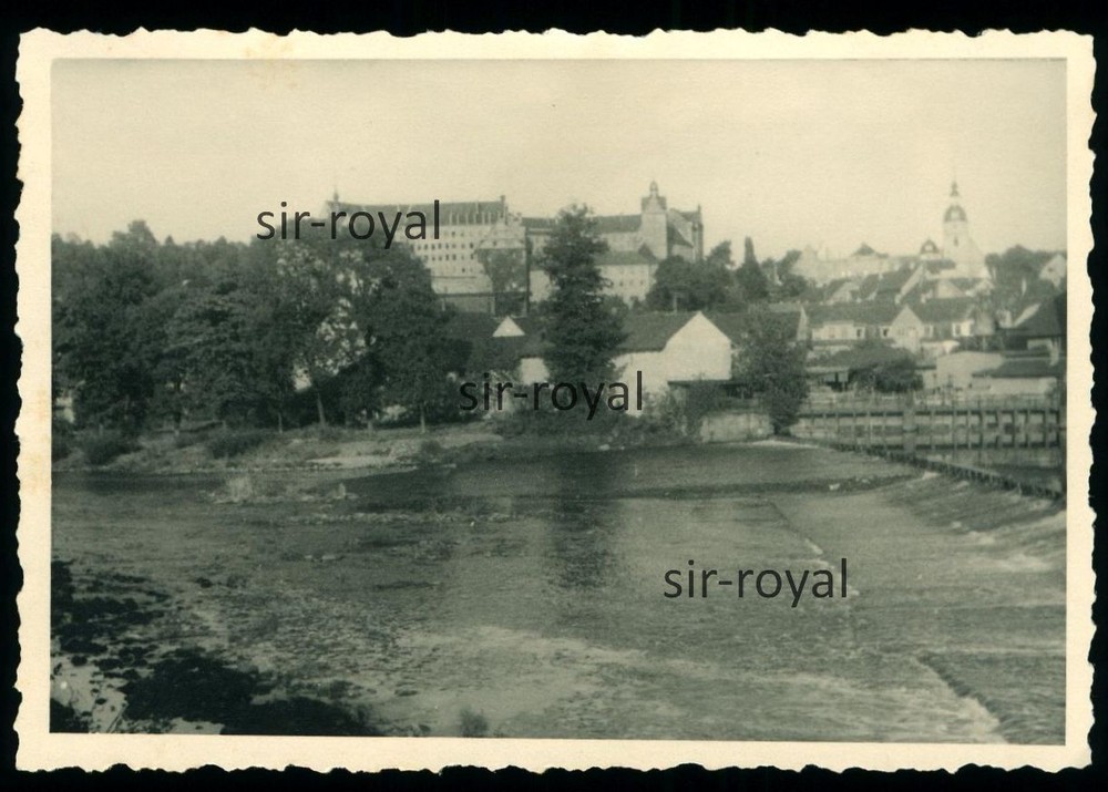 Colditz 1943 – Ansicht der Stadt – 1940er – Foto 10x7cm