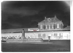 Plate Glass Photo Antique Negative Black and White 5 1/8×7 1/8in Vichy Railway