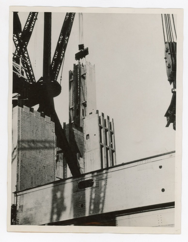 Construction of Golden Gate Bridge San Francisco CA 1933 Press Photo