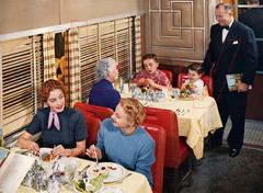 Photo Art Print of the NW & UP’s Domeliner City of St. Louis Dining Car in 1964