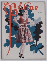 DIE BÜHNE, February 1928, theater, Art Deco age society, fashion magazine