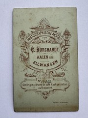orig. CDV photo photograph old picture woman lady fashion around 1890 Aalen