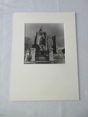 Crowland Abbey black & white matted Photo 7.5 x 7.5″ photo size