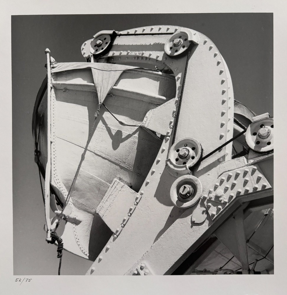 WALKER EVANS Lifeboat (1958) Original Silver Gelatin Estate Stamped Ed of 75