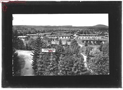 Old Black And White Positive Photo Glass Plate 13X18 Cm Military Camp Bitche