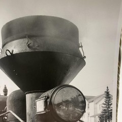 Steam Locomotive Front Headlight 8×10 Black White Glossy Photograph Original