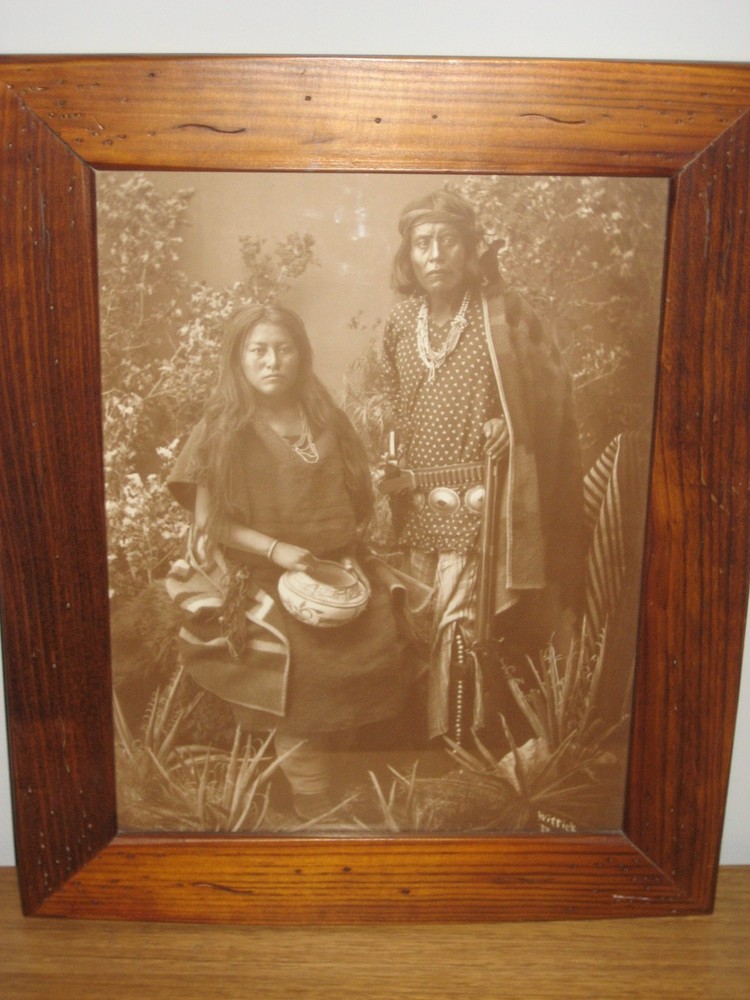 Vintage BEN WITTICK Navajo Print / Photo New Mexico 1860s Native American Indian