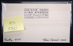 Boris Starosta 3D Stereoview – Betty 4714 – nude model worker signed 2003