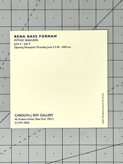 RENA BASS FORMAN – Mythic Seascapes – 1994 Art Announcement Card