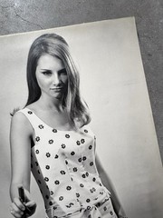 Model Woman Sword Original Print Photo Art Joe Reyes Vallejo California 70’s 14″