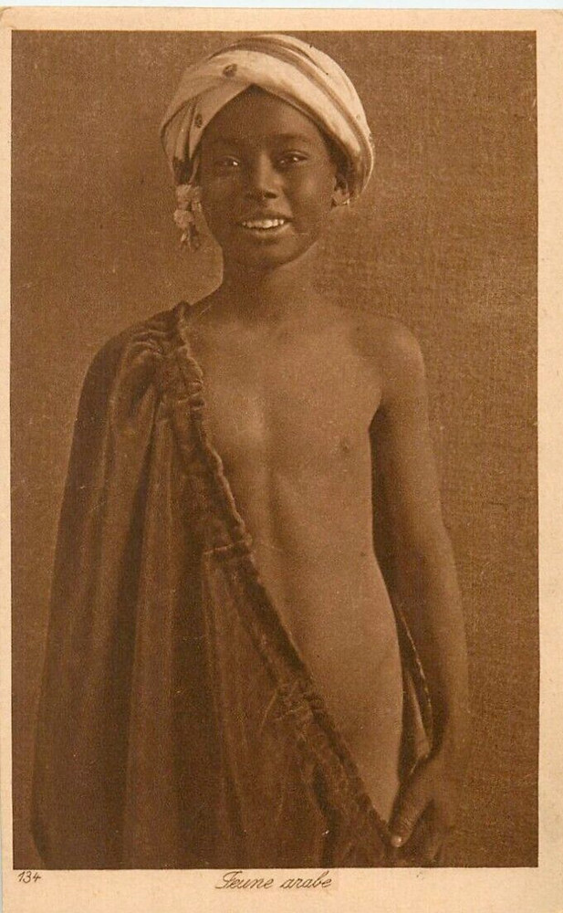 North Africa ethnic Arab nude male original vintage 1910s LEHNERT & LANDROCK