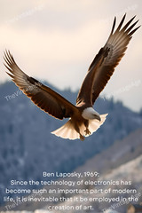 Flying Eagle Religious Quote Digital AI Photo Wallpaper Background Desktop Art
